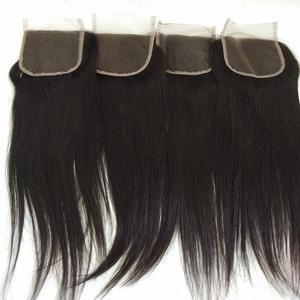 Alta calidad HD Natural Virgin Temple Sin procesar South Indian Remy Hair Bundles Black Deep Loose Wavy Lace Closure - Product Image 5