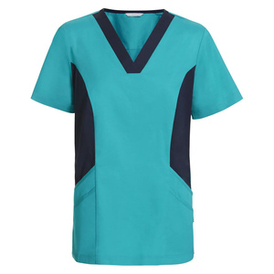 Uniformes médicos elegantes con logotipo personalizado para hombres, camisetas suaves elásticas y joggers, cómodo conjunto de exfoliación hospitalaria para enfermeras - Product Image 2