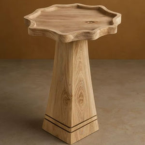 Mesa de Centro de Madera Maciza, Mesa de Centro de Madera Natural Hecha a Mano para Sala de Estar, Hotel y Cafetería - Product Image 1