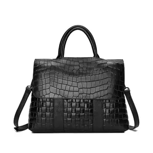 Stone Pattern Shoulder Genuine Leather Women Handbags Fashionluxury Cowhide Ladies Bag Multi Layered