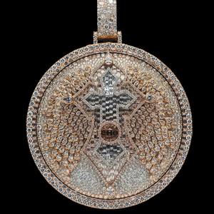 Collar con Colgante de Letra Personalizado con Certificación IGI, Joyería Infantil, Estilo Hip Hop, con Cadena de Eslabones, Diamante Moissanite VVS, Fiesta, Gemas RB - Product Image 5