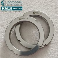 Precision Bearing Lock Nut KM19 M95X2.0 Metric Stainless Steel Adapter Sleeve CLASS 4 Self-Locking Fully Right Hand SE Brand