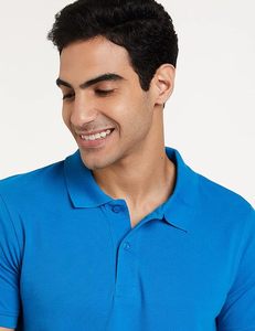 <b>Viscose</b>/Cotton Solid Knitted Golf for <b>Shirt</b> <b>Men's</b> Custom Logo Embroidery - Product Image 4