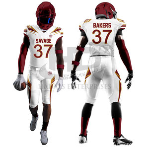 Concevez votre propre uniforme de football américain fabriqué dans les meilleurs matériaux - Product Image 2