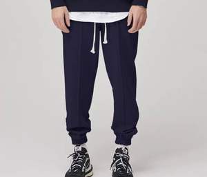 Pantalones Deportivos Personalizados de Lona con Rayas, Logotipo Bordado, 100% Algodón, Estilo Baggy, para Hombre - Product Image 6