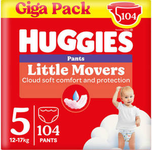 HuggiesPlus Little Movers Pañales de algodón para bebés Prevención de fugas 3D Absorción suave y transpirable-Precio al por mayor barato Rápido en todo el mundo - Product Image 2