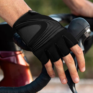 Gants de cyclisme unisexes mi-doigts avec rembourrage en gel, antidérapants, pour VTT, respirants, absorption des chocs, paume antidérapante pour le sport - Product Image 4