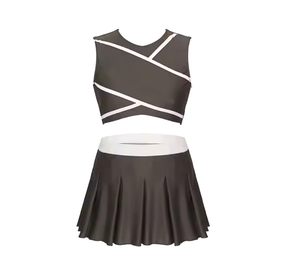 Tenues de cheerleading imprimées par transfert thermique pour adultes, vêtements d'entraînement pour tenue de cheerleading, uniformes d'entraînement personnalisés pour l'entraînement - Product Image 2