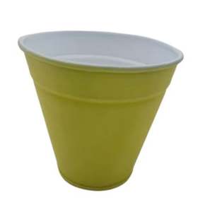 Jardinière décorative ronde en métal en fer blanc et or Pots de jardin pour affichage de fleurs et de plantes Fournitures de décoration de jardin - Product Image 4