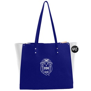 Zeta <span class=keywords><strong>phi</strong></span> Beta Hy Lạp thư thêu in Emboss Chất lượng cao vải cotton sang trọng Túi Xách Tote túi cho mùa hè du lịch - Product Image 1