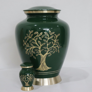 โกศเผาศพมาใหม่ในสไตล์ที่น่าสนใจสำหรับขี้เถ้าโลหะของมนุษย์ที่ทำด้วยมือ - Product Image 6