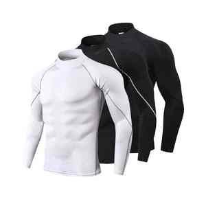 Chemises de compression pour hommes, dernier design, pour la salle de sport, respirantes, séchage rapide, antibactériennes, extensibles, pour le fitness en plein air - Product Image 3