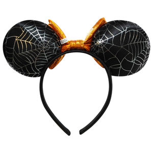 Orejas de Mickey y Minnie Mouse de Disney con diadema y lazo, accesorio para el cabello, licencia oficial H.E.R. Accesorios: Telaraña de Peluche - Product Image 3