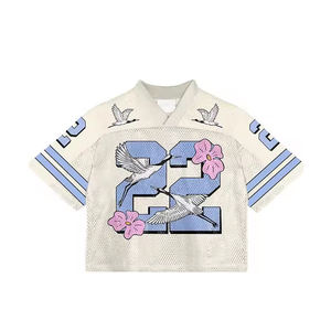 Nueva llegada Camiseta de fútbol americano personalizada Calidad Premium con manga corta Camiseta deportiva de alta calidad Impreso a medida - Product Image 1