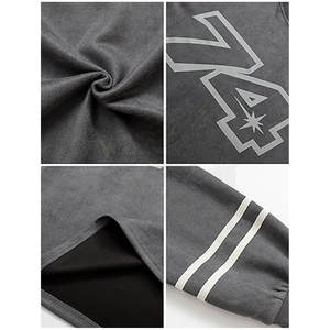 Sudadera Extra Grande para Hombre, Estilo Vintage, Lisa, de Manga Larga, con Capucha, Corte Regular, Informal, para Invierno, Personalizable, 100% Algodón - Product Image 5