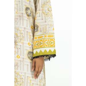 Ensemble 3 pièces blanc imprimé pour femme, style décontracté élégant et tendance, respirant, orné de diamants, longueur genou, du XS au 6XL, pour le jour et les dîners, ODM - Product Image 3