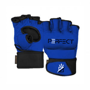 Guantes de medio Dedo de alta calidad Diseño de logotipo personalizado Cuero de calidad de exportación garantizada para adultos Guantes de boxeo de artes marciales - Product Image 6