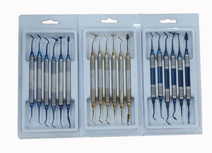 Alta calidad logotipo personalizado limpieza escalador dientes completo profesional dental 6 herramientas kit instrumentos quirúrgicos - Product Image 6