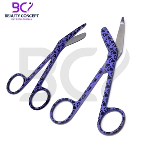 Purple Paws Pattern Stainless Steel <b>Top</b> Material In Reasonable Price For Surgery Surgical Bandage Scissors - Product Image 5