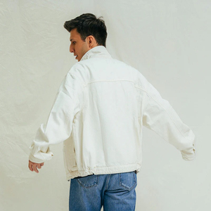 Chaqueta vaquera estirable para hombre Fabricación OEM Tela de algodón Ropa de abrigo informal Invierno a prueba de viento para Streetwear - Product Image 2