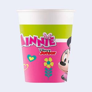 Vasos Desechables de Minnie Mouse de 200 ml para Fiestas, Paquete de 6 - Product Image 1
