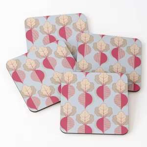 Posavasos de madera Color claro Impreso Posavasos para servir té Juego de 4 piezas Venta caliente Posavasos de pizarra para el hogar y la cocina Manteles individuales - Product Image 5