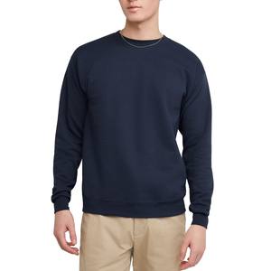 Heavyweight French Terry Cotton O-Neck Blank Oversized Men's Sweatshirts Fleece Custom Logo Embroidered Sweatshirts For Men - Product Image 4