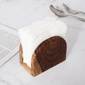 Caja de pañuelos de madera tallada tradicional multifuncional Acabado brillante Organizador grabado personalizado Ecológico para regalo Uso corporativo - Product Image 1