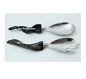 Cubiertos de Cuerno Natural a Precio Accesible, Nuevo Producto, Vajilla para el Hogar, Hotel, Restaurante, Juego de Cuchillo, Cuchara y Tenedor - Product Image 5