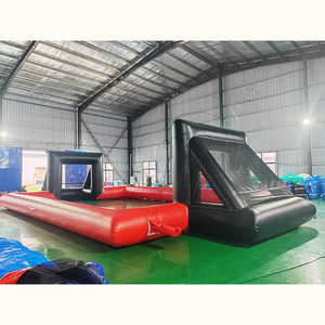 Campo de fútbol inflable de PVC de calidad comercial, portátil, para parques de atracciones, tamaño personalizado, arena de juegos, cancha deportiva. - Product Image 1