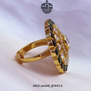 <b>Emerald</b> Moissanite <b>Ring</b> in Green Talp Product Category - Product Image 5