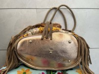 Keluaran baru tas tangan tas pita wanita desainer tas Tote tas pinggiran Boho buatan tangan ular mode