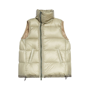 Chaleco de algodón acolchado transpirable de alta calidad para mujer 2025, diseño de burbuja de Color sólido con decoración bordada, chaleco de invierno - Product Image 5