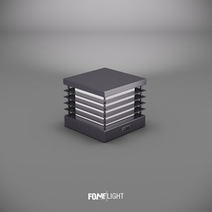 Postila โคมไฟติดผนังกลางแจ้ง24x24ซม. ทำจากอลูมิเนียมเสาไฟสำหรับสวนรั้ว - Product Image 2