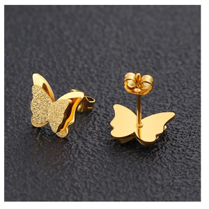 Pendientes de joyería de moda de la India The New Tide Small Design Sense Senior Sense Temperament Pendientes de aguja de acero de titanio - Product Image 4