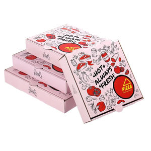 Cajas de pizza corrugadas impresas personalizadas con logotipo-Precio al por mayor barato, proveedor de embalaje de alta calidad - Product Image 1