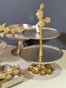 แท่นวางเค้กทรงกลม2ชั้นดีไซน์ดวงจันทร์ใหม่ถาดรองเค้กสำหรับงานแต่งงานอุปกรณ์ฐานเค้กขายดี - Product Image 6