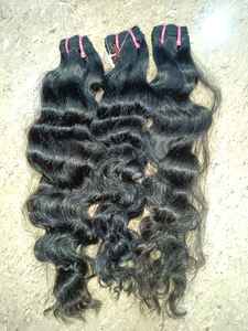 Extensions de Cheveux Bouclés Naturels Indiens Remy, Tissages Doublés à la Machine, Longueur 8"-32", 100% Cheveux Humains Vierges, en Stock et Prêts à Expédier - Product Image 5