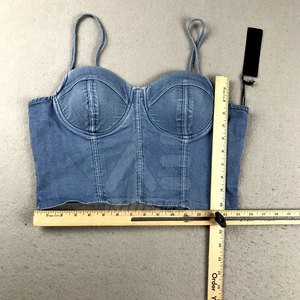 Modern Design Sexy Underwire Jeans <b>Bra</b> Breathable Solid Pattern 100% Cotton High Quality Casual Look - Product Image 4
