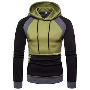 เสื้อมีฮู้ดแฟชั่นสำหรับผู้ชายทรงสลิมฟิตมีลายสีพื้นเทคนิคย้อมสีล้วนราคาดีที่สุดมีเส้นสีต่างกัน - Product Image 3