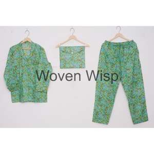 เซ็ตชุดนอนของผู้หญิงทำมือชุดนอนสำหรับผู้ชายผลิตลายสัตว์สำหรับผู้หญิงที่แต่งงานแล้ว - Product Image 5