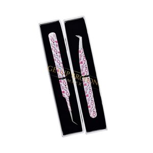 High Quality New Design 45 Degree Paper Coating Silver Tip Russian Volume Eyelash Extension Tweezer Custom Logo Beauty <b>Tool</b> - Product Image 4