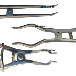 Instrumento Dental profesional, juego de fórceps de 3 piezas, presa de goma de acero inoxidable, abrazadera de precisión, colocación Manual, esencia Mediva - Product Image 4