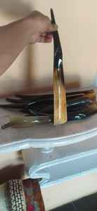 Corne de chaussure longue en bois de noyer noir d'articles divers de ménage modernes directs pour le port - Product Image 4