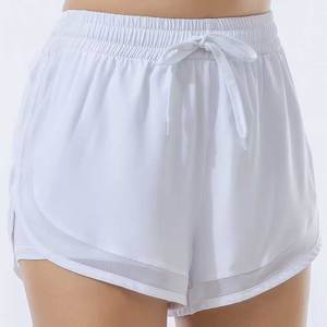 Shorts Deportivos de Secado Rápido para Mujer al por Mayor, Shorts de Entrenamiento Activos con Cintura Elástica de Doble Capa y Bolsillos, Shorts de Yoga - Product Image 6