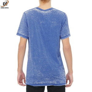 Ropa de hombre Camiseta 100% algodón ropa de calle Hip Hop negro lavado ácido logotipo personalizado Vintage camisetas en venta al por mayor - Product Image 4