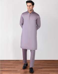 Traje Shalwar Kameez de Verano para Hombre, Diseño Más Reciente de 2026, Hecho en Fábrica, Informal, de Algodón, Mangas Largas, Estampado Sólido para Ocasiones Diarias - Product Image 5