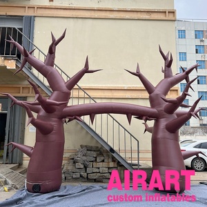 Arche gonflable d'arbre mort avec lumière LED pour l'affichage d'étape d'Halloween, annonçant l'entrée gonflable d'arbre pour la fête sur le thème de la forêt - Product Image 4