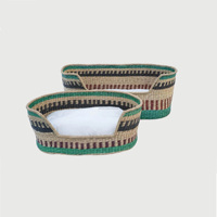 Galaximex – Meilleures ventes : Coussins tressés à la main pour animaux de compagnie (chats) en jonc de mer, rotin, bambou ou jacinthe d'eau, motif animal, écologiques