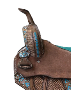 Selle de course Western en cuir véritable de qualité supérieure pour l'équitation - Product Image 4